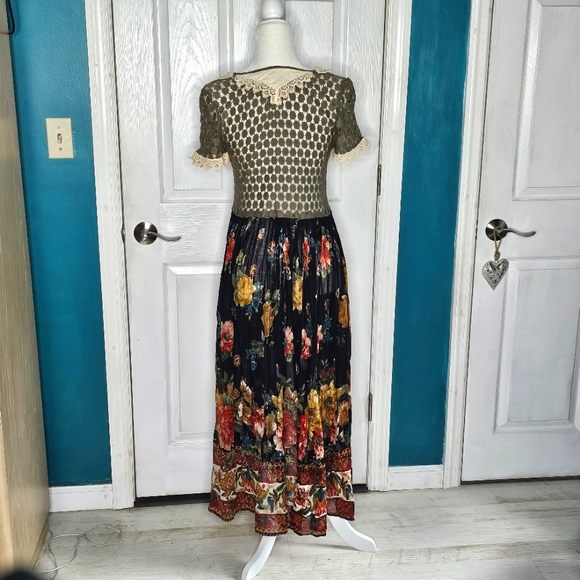 Boho Handmade Upcycled Maxi Dress XS-SMALL - Picture 8 of 14